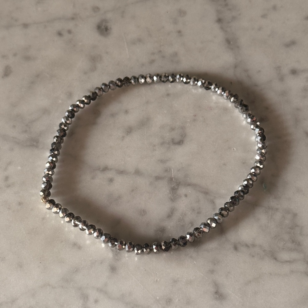 Elegant Silver Beaded Ankle Bracelet